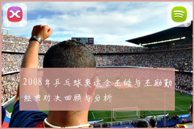 2008年乒乓球奥运会王皓与王励勤经典对决回顾与分析