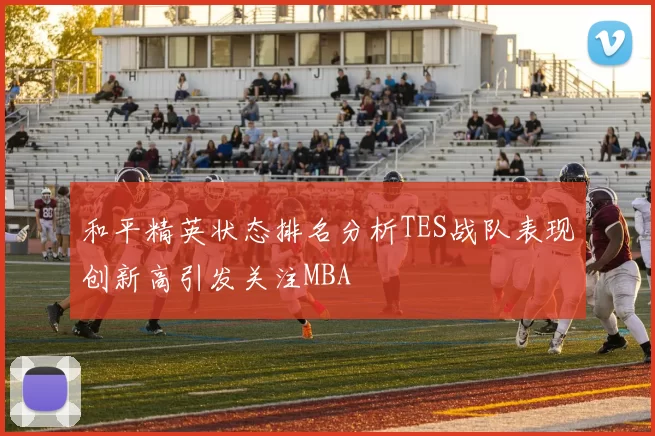 和平精英状态排名分析TES战队表现创新高引发关注MBA